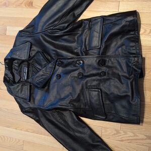 Black Leather American Born Men's Jacket